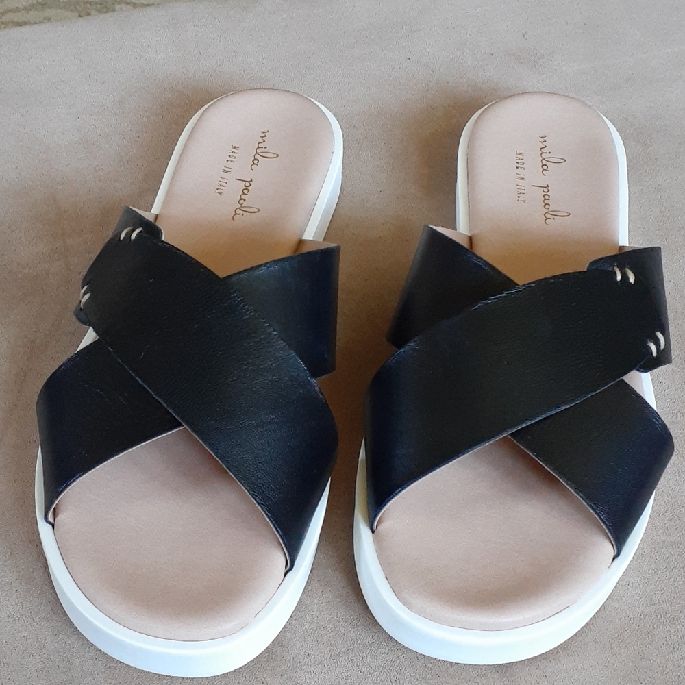 Mila Paoli Leather Sandals
